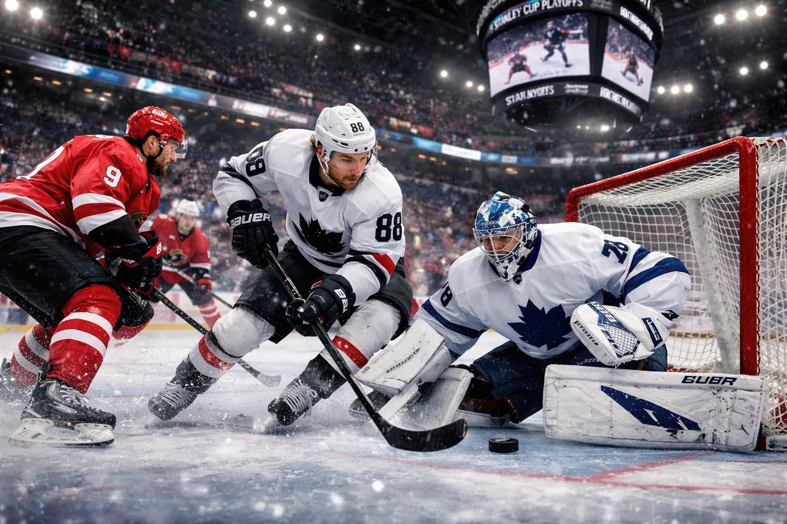 Stanley Cup Playoffs, akce před brankou, NHL hokej a tipy na sázení
